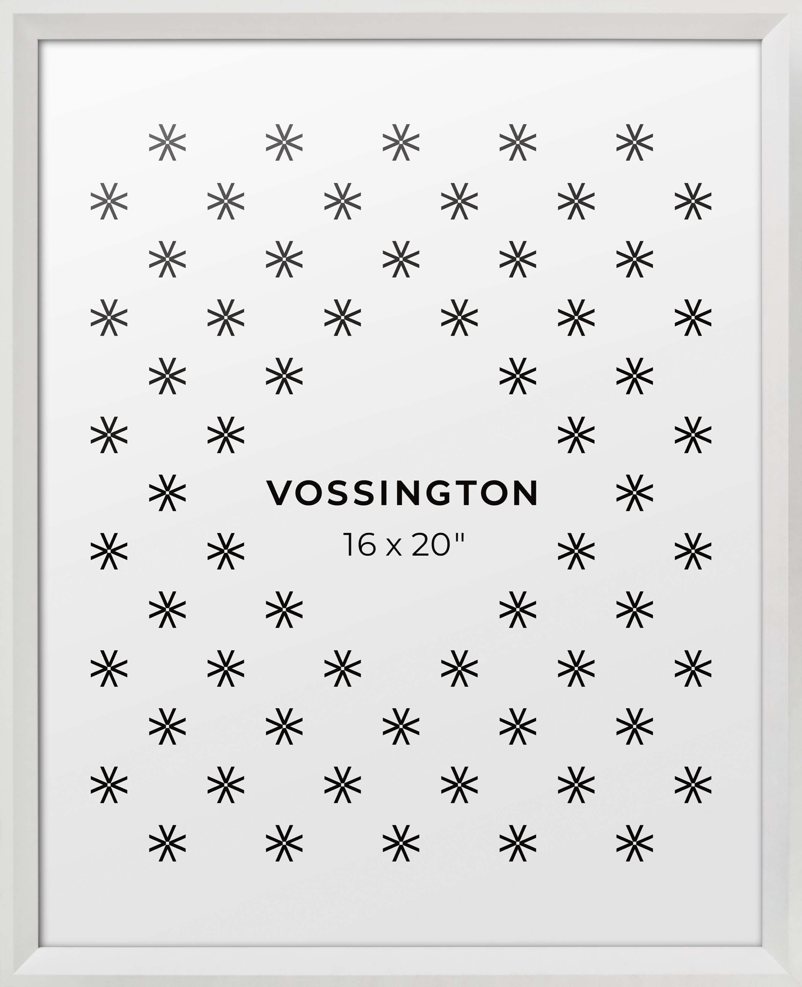 16x20 Beveled Frame, Black - Well-Made & Sturdy - Vossington