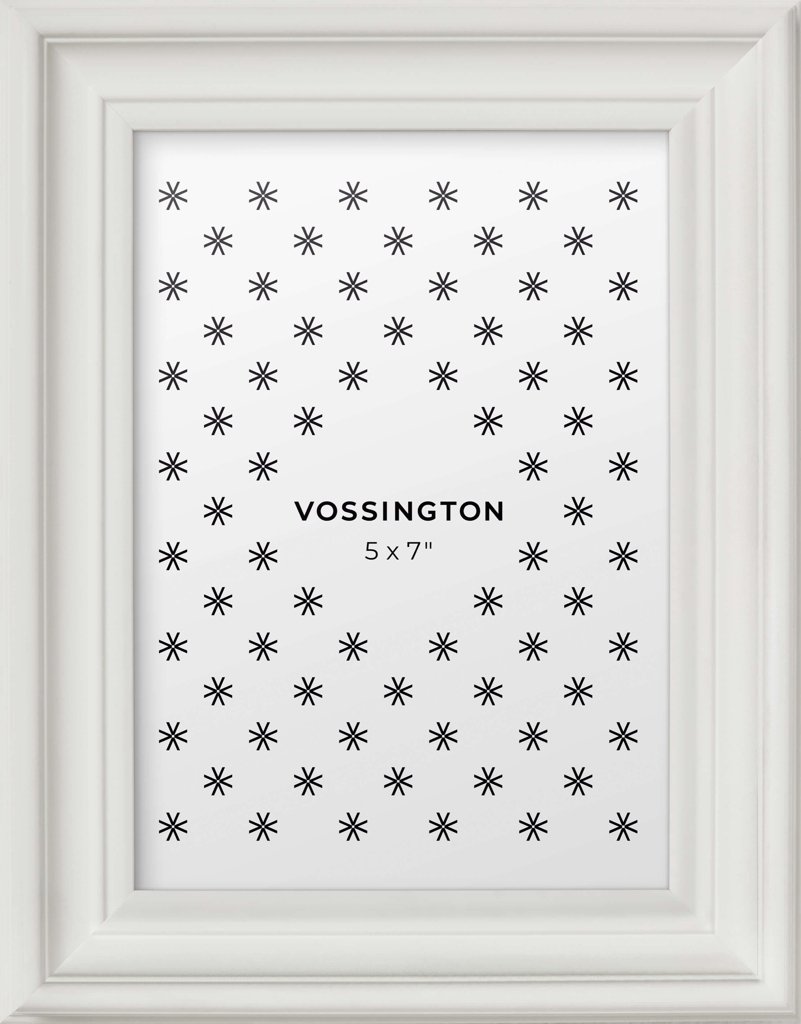 16x24 Rustic Frame, White - Well-Made & Sturdy - Vossington
