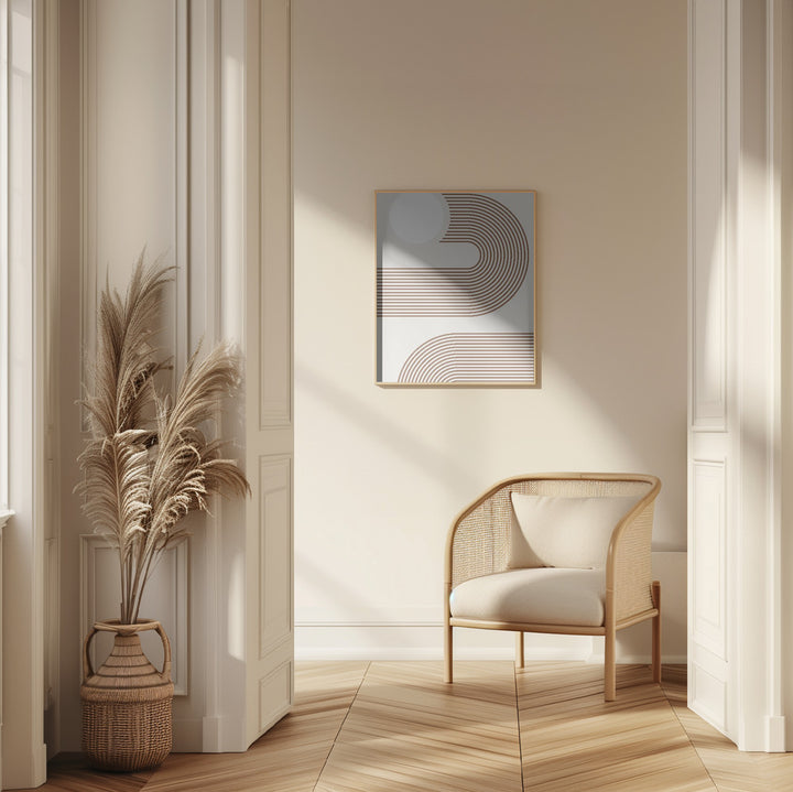 Fine Art Print, Beige Arc Poster No.2