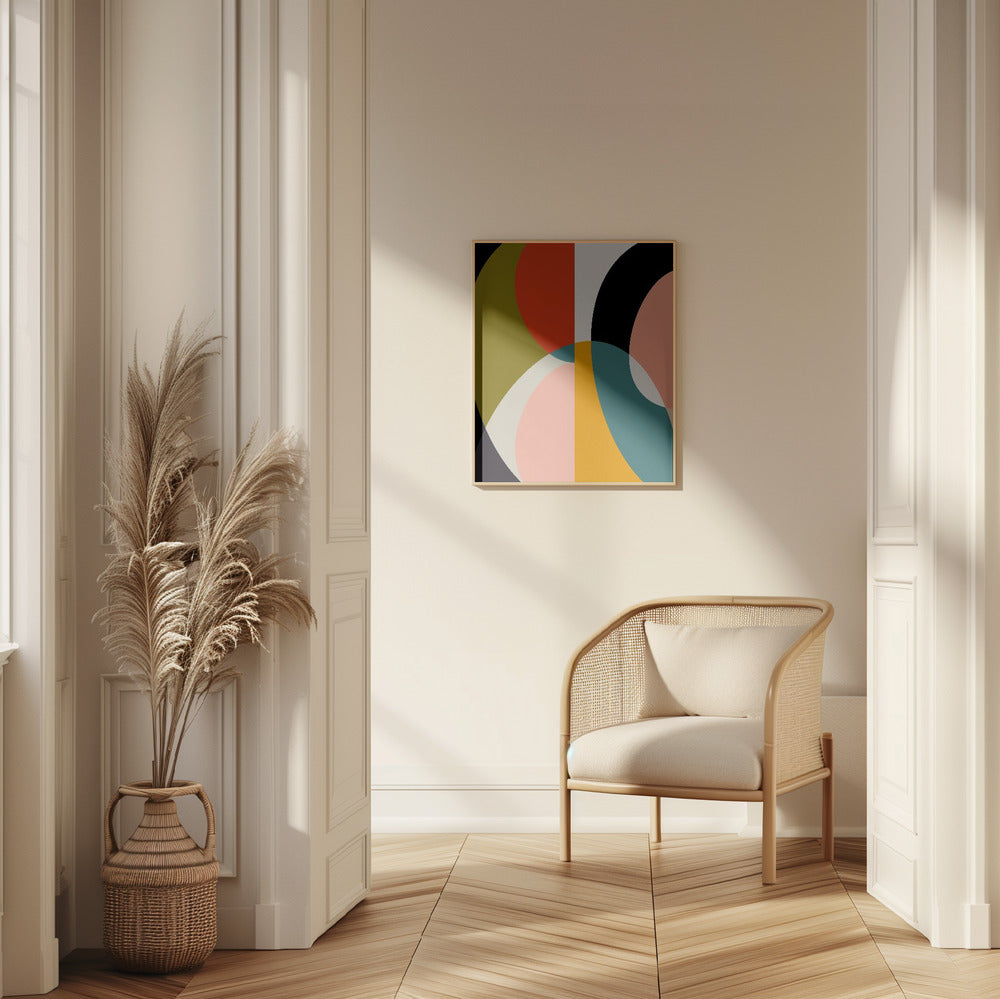 Fine Art Print, Mid Century Pastel 11