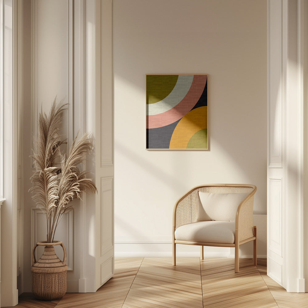 Fine Art Print, Geo Shapes Fall 21 Rounded