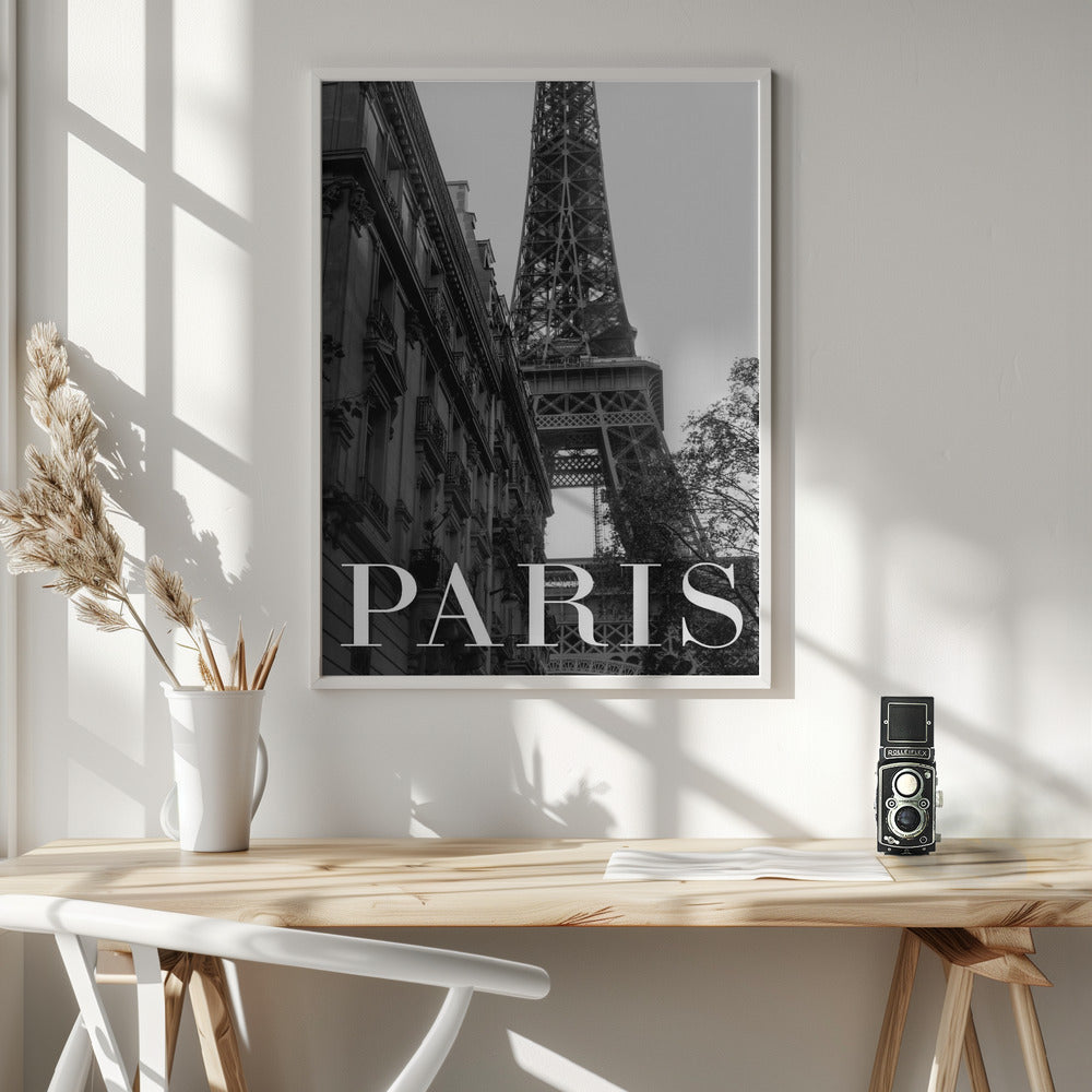 Fine Art Print, Paris Text 1