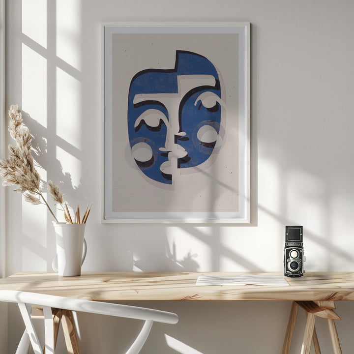 Fine Art Print, The Mask (Blue)