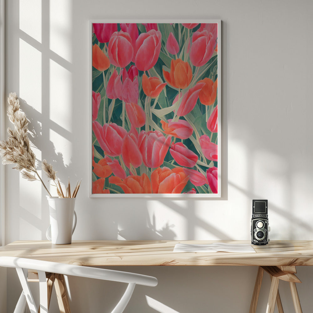 Fine Art Print, Pink Tulips