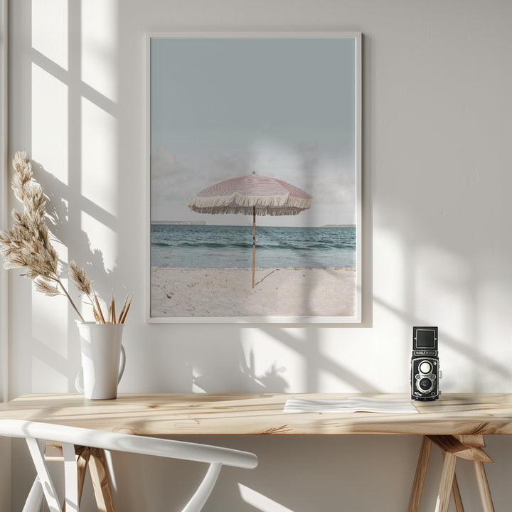 Fine Art Print, Pink Umbrella