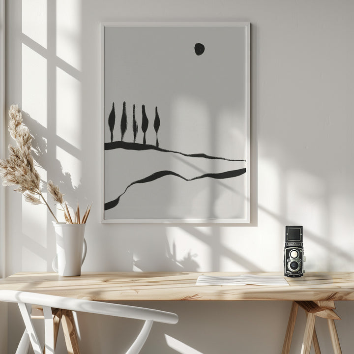 Fine Art Print, Minimal Line Landscape #1