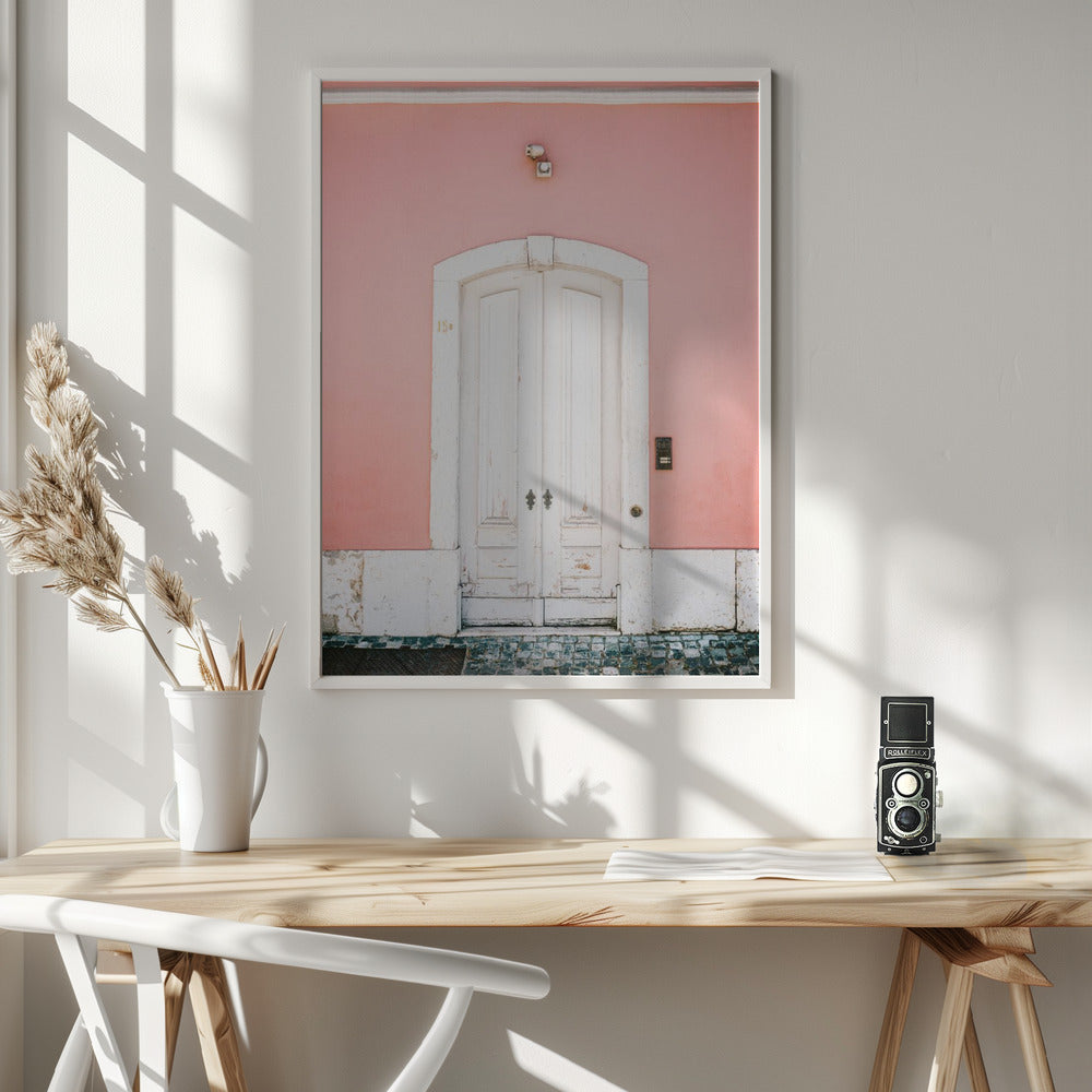 Fine Art Print, The white door Lisbon