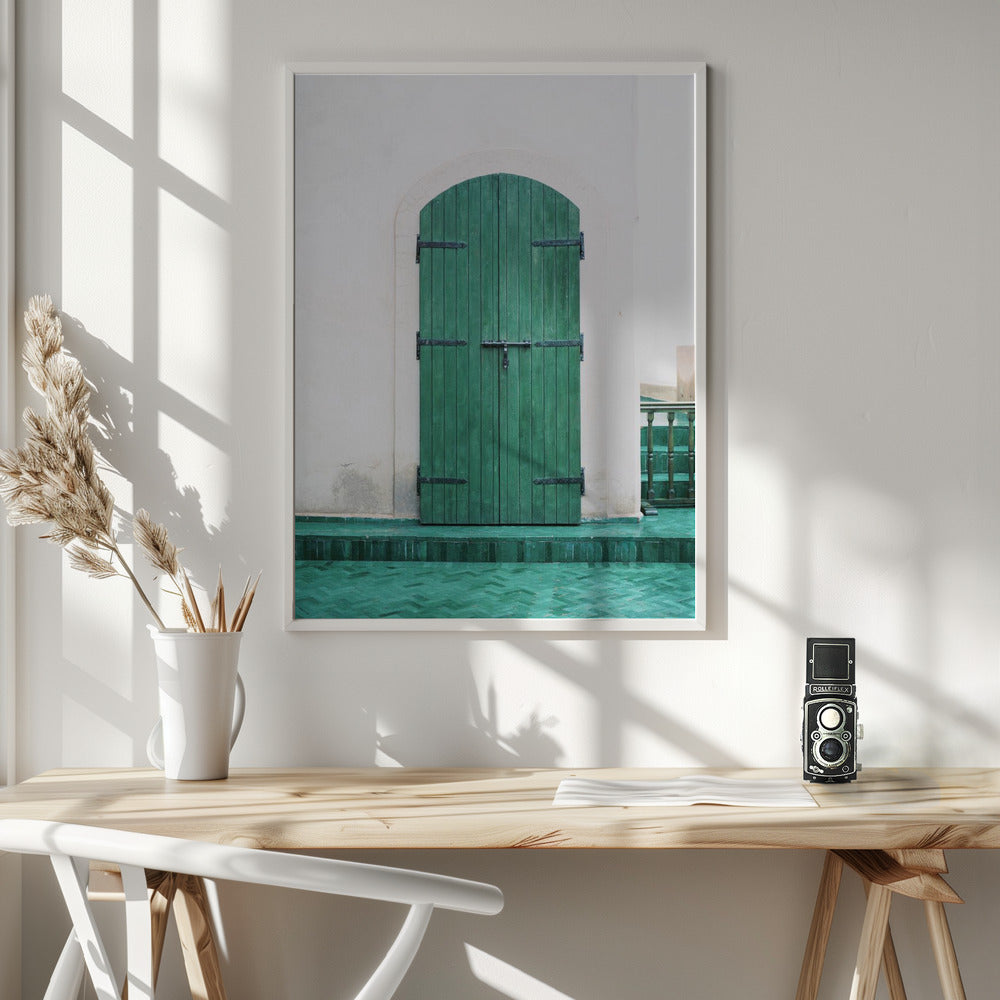 Fine Art Print, Marrakesh Green Door