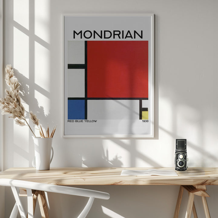 Fine Art Print, Composition with Red, Blue, and Yellow 1930