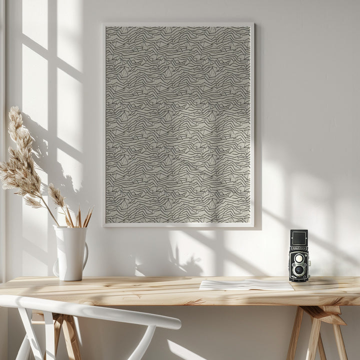 Fine Art Print, Abstract Lines Pattern