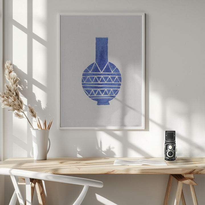 Fine Art Print, Linocut Vase #8