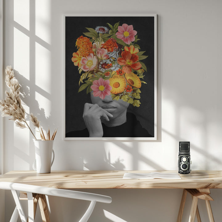 Fine Art Print, Colourful Vintage Bouquet