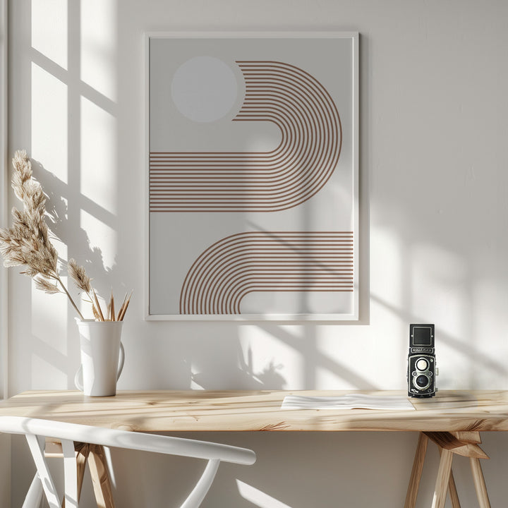 Fine Art Print, Beige Arc Poster No.2