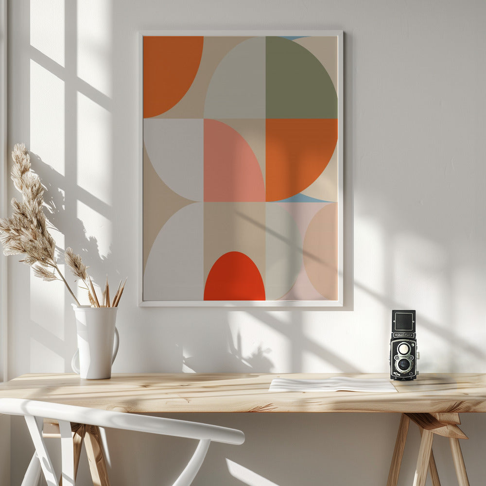Fine Art Print, Mid Century Pastel 12