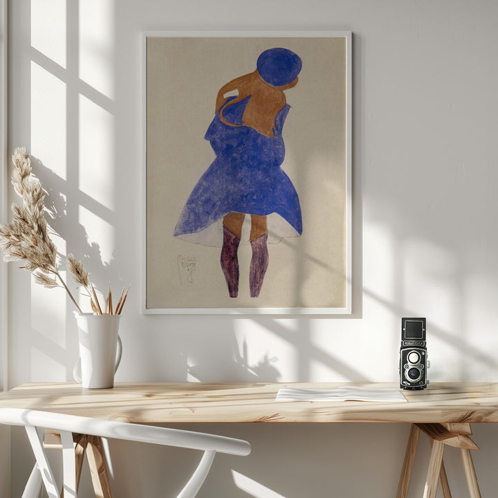Fine Art Print, Standing Girl, Back View 1908