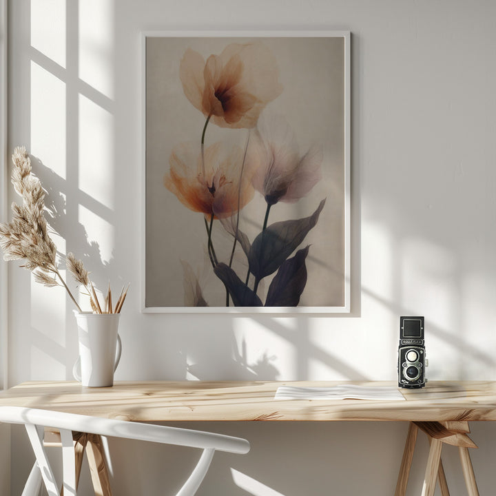Fine Art Print, Parchment Flowers No 2