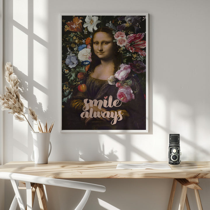 Fine Art Print, Smile Always, Mona Lisa