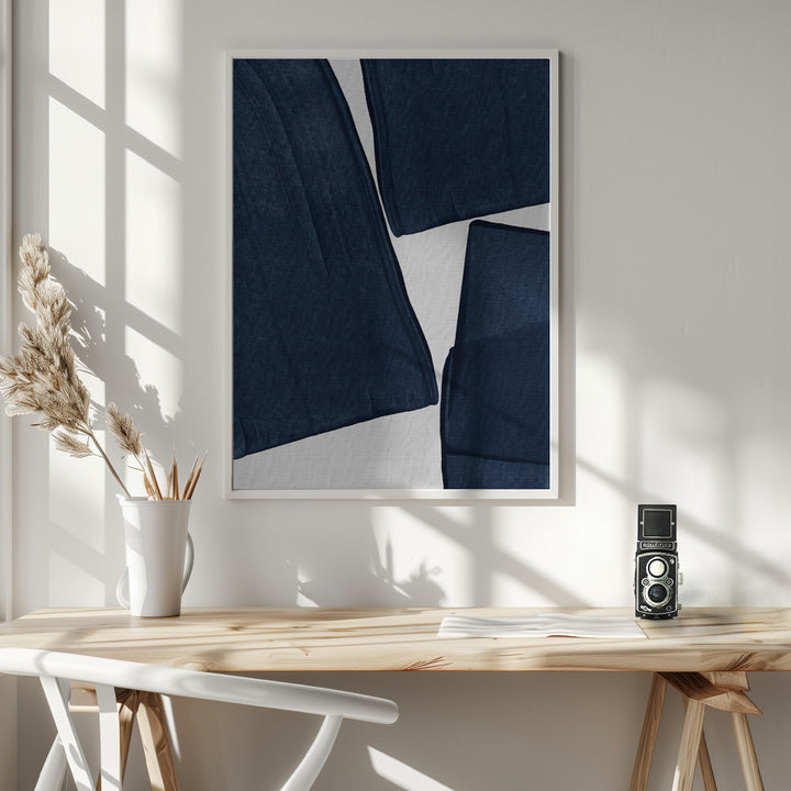 Fine Art Print, Minimalist Painting Blue III