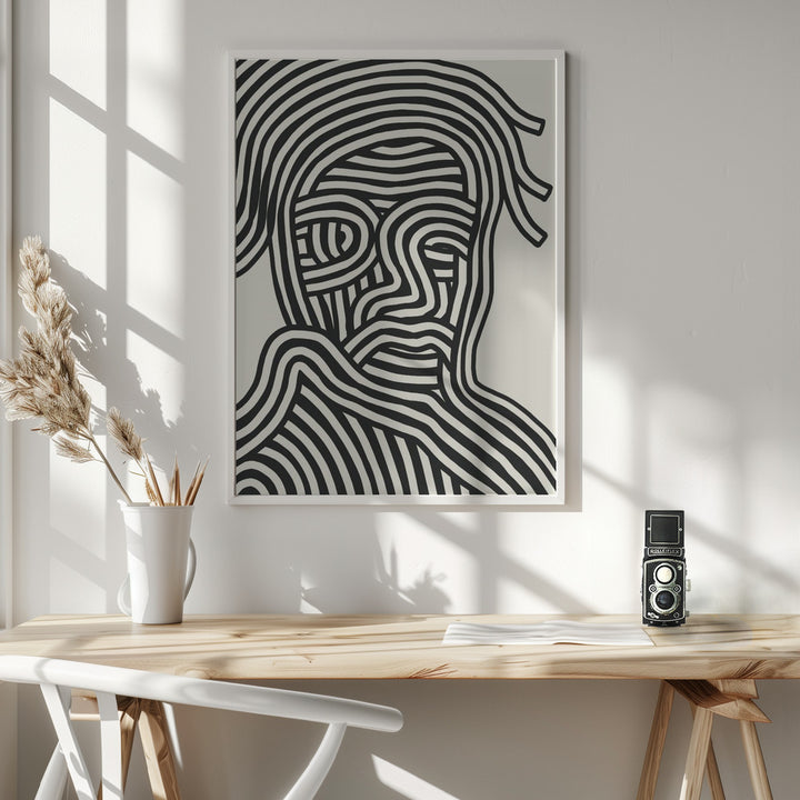 Fine Art Print, Stripe Portrait