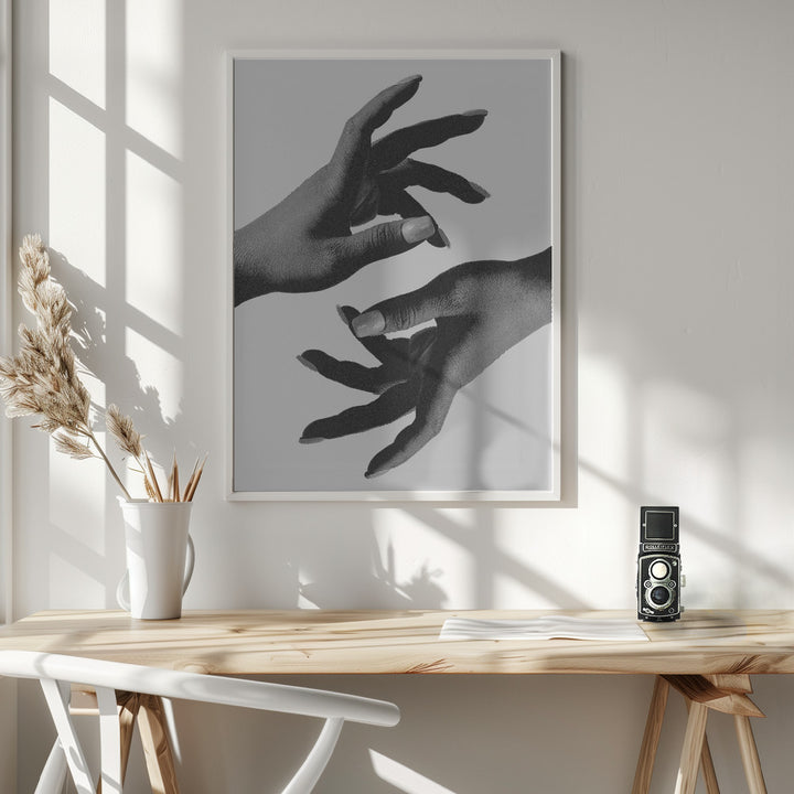 Fine Art Print, Hands B&w