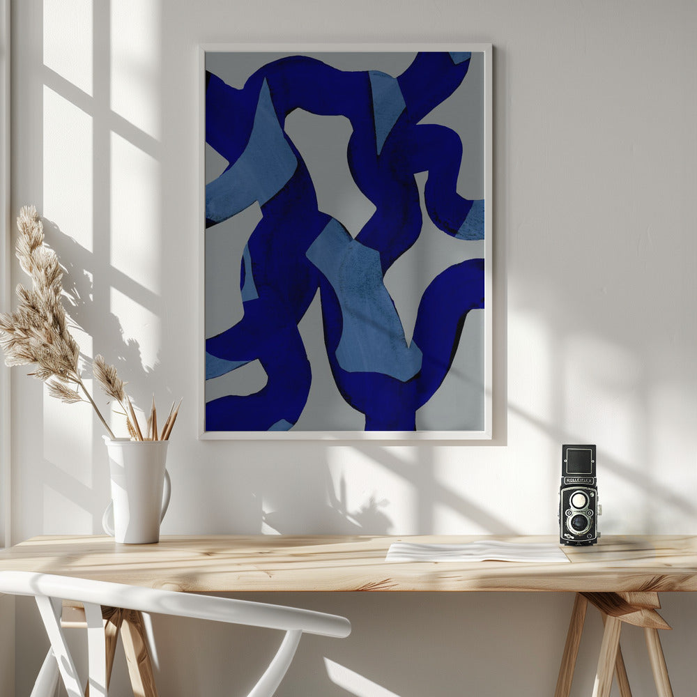 Fine Art Print, Abstract Brush Strokes 65X