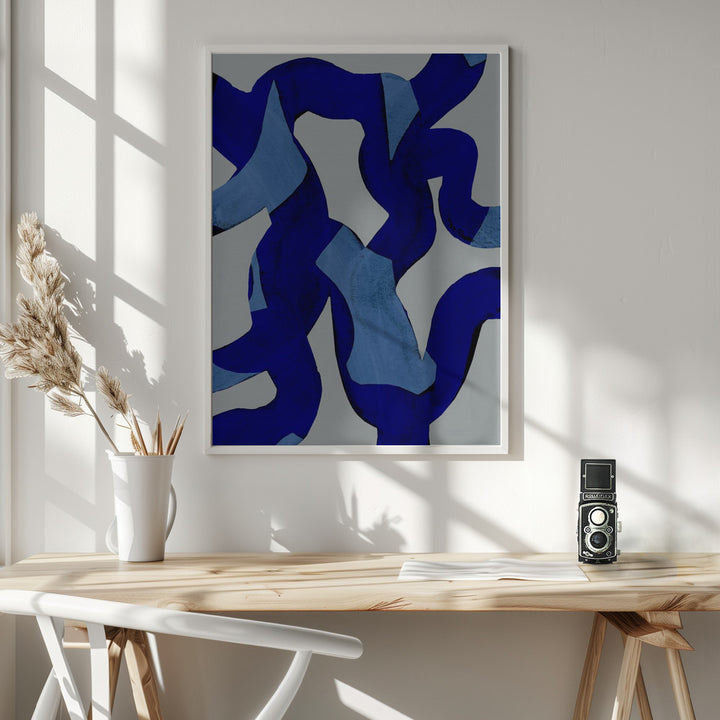Fine Art Print, Abstract Brush Strokes 65X