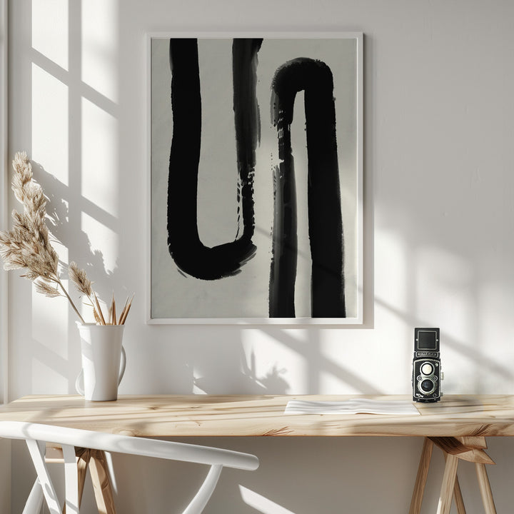 Fine Art Print, Black strokes no 4