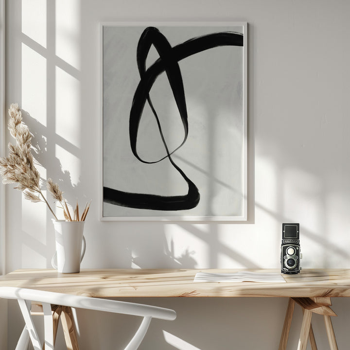 Fine Art Print, Black Strokes No 7