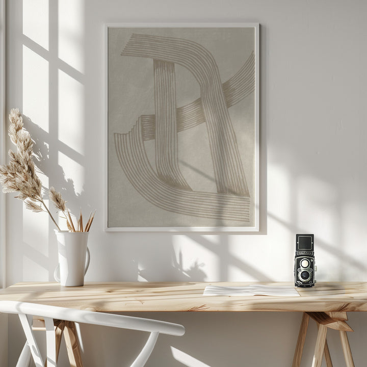 Fine Art Print, Abstract Sophisticated Line 02
