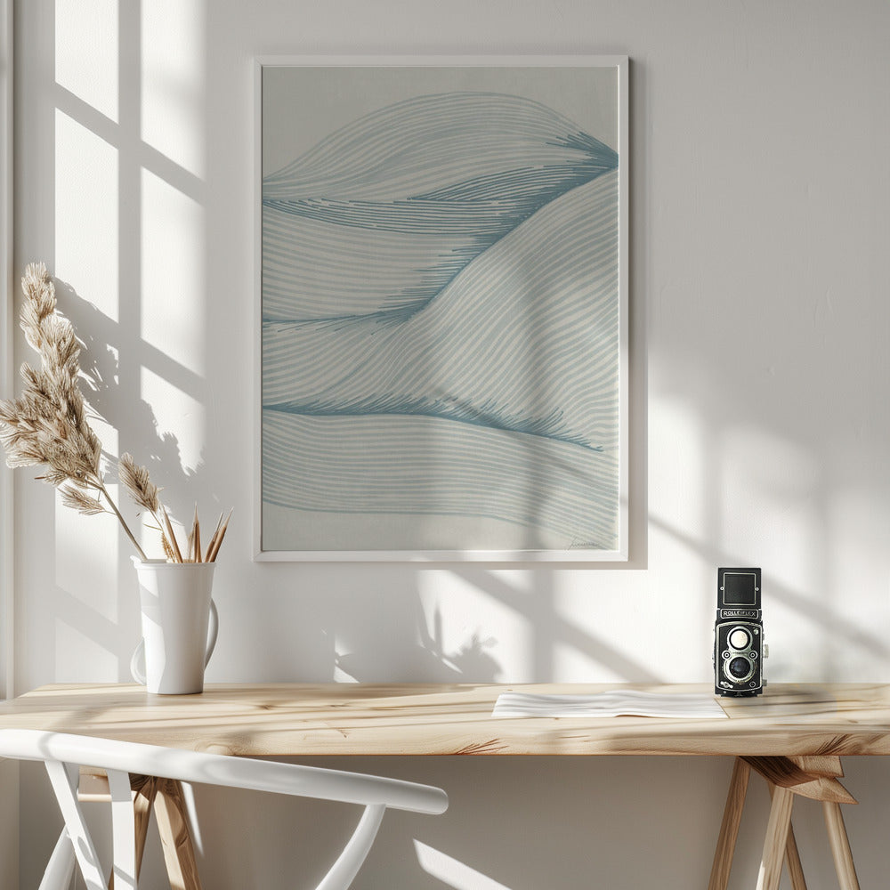 Fine Art Print, Ocean in lines 02