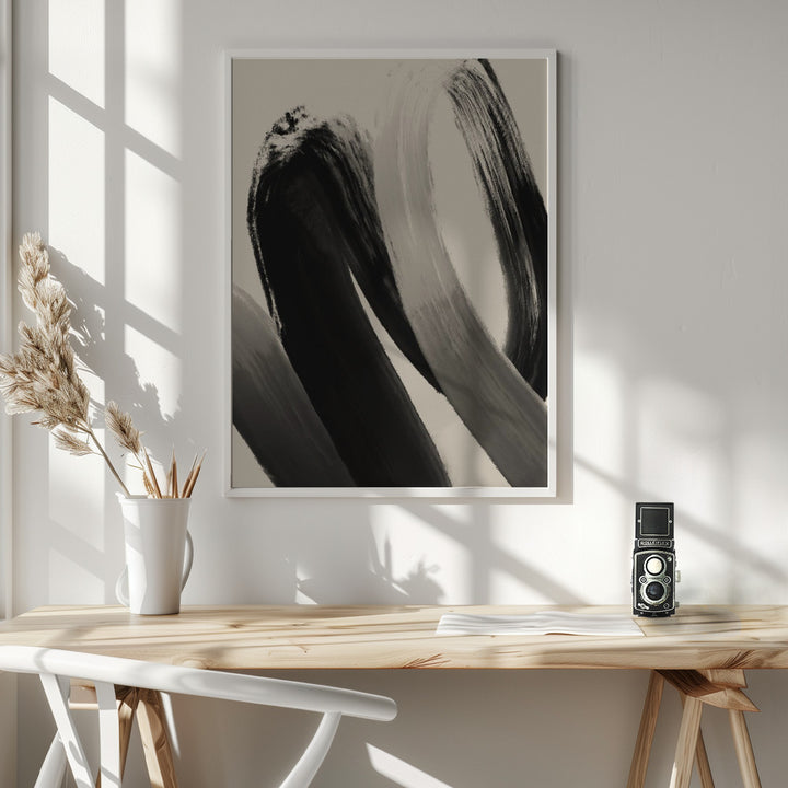 Fine Art Print, Black Strokes No 23
