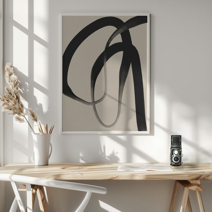 Fine Art Print, Black Strokes No 24