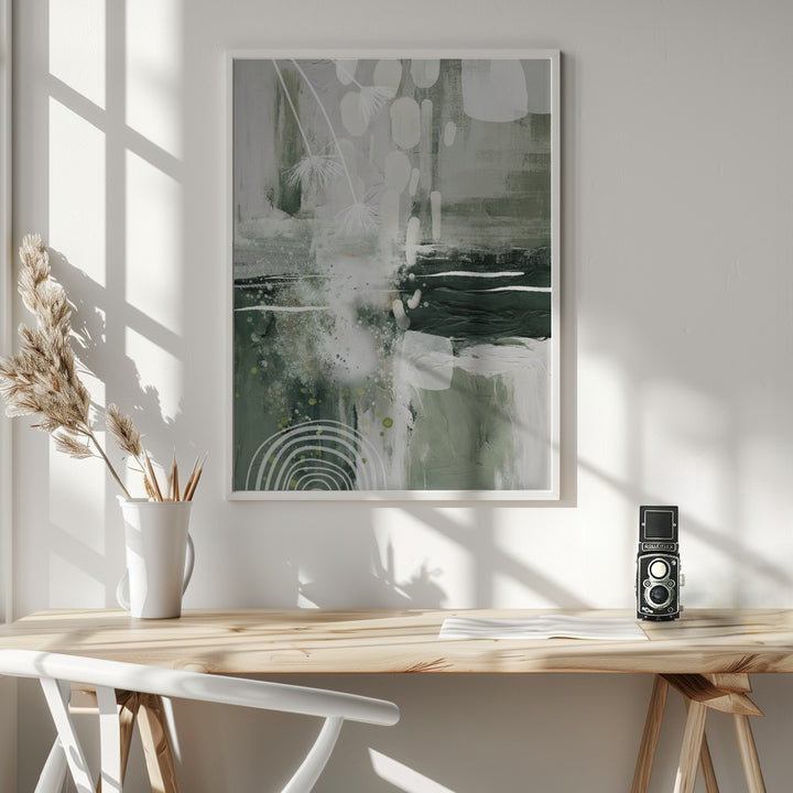 Fine Art Print, Green Chaos-1