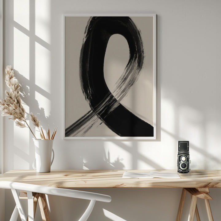 Fine Art Print, Black Strokes No 27