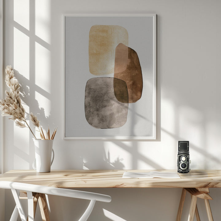 Fine Art Print, Poster Earthy Geo 5