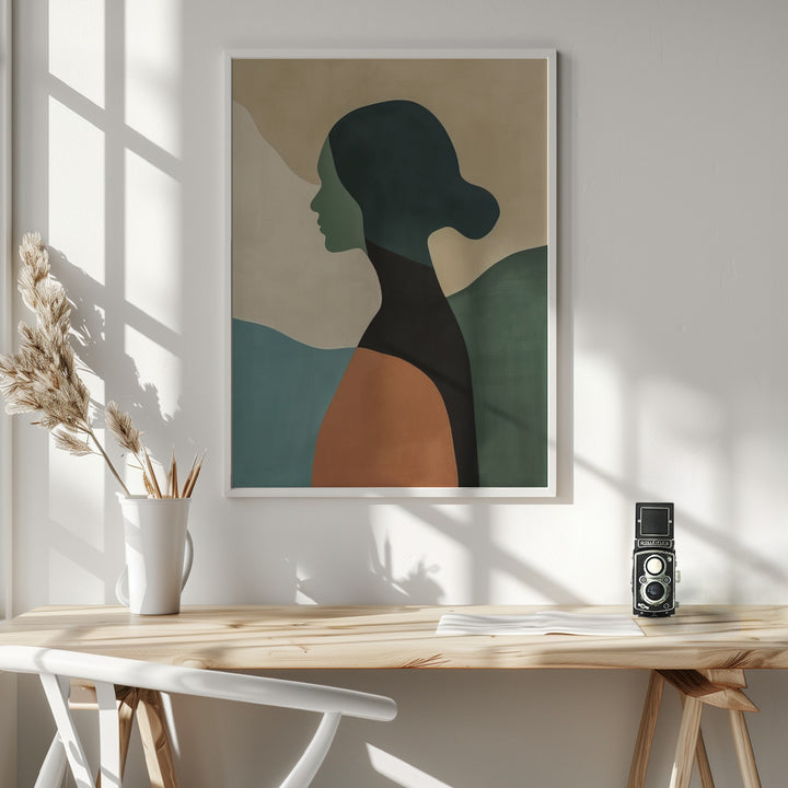 Fine Art Print, Poster Minimalist Portrait 1