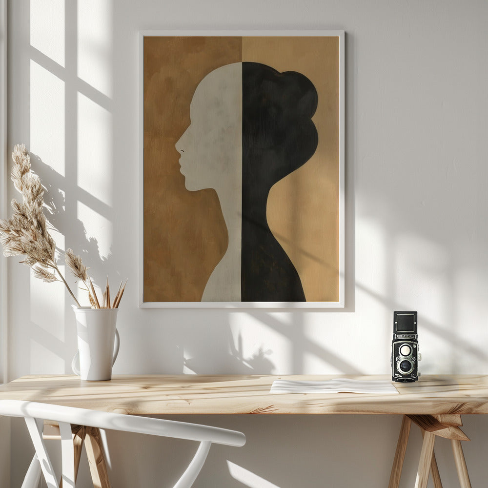 Fine Art Print, Poster Minimalist Portrait 8
