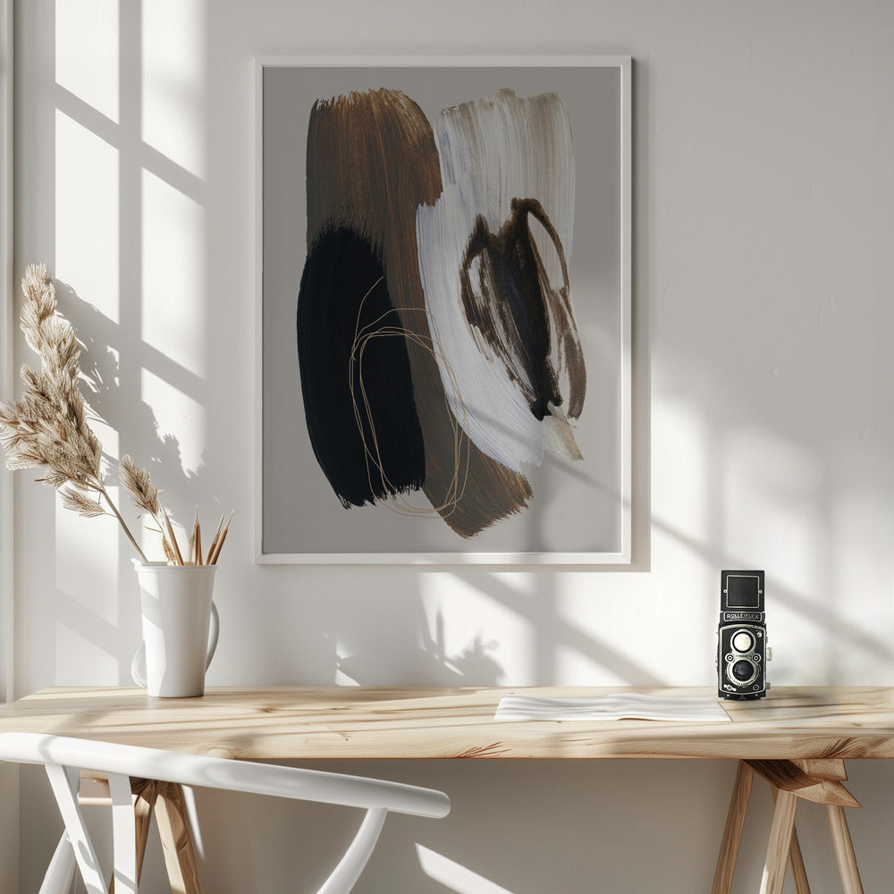 Fine Art Print, Abstract Brush Strokes 108X