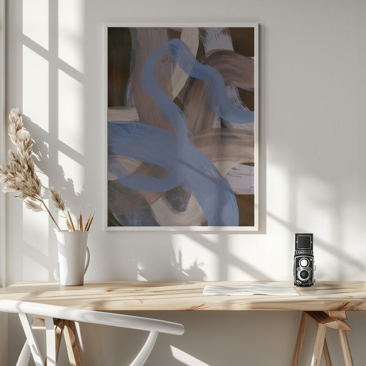 Fine Art Print, Abstract Brush Strokes 124X
