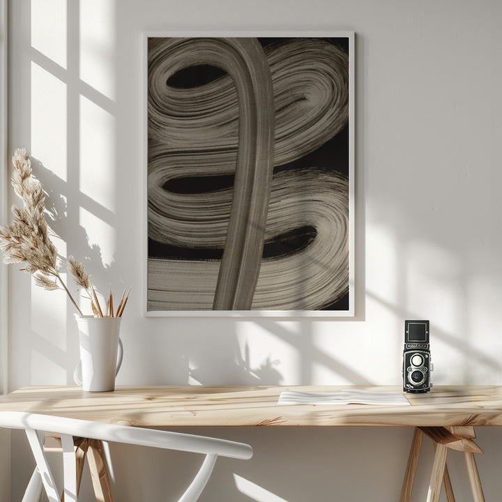 Fine Art Print, Beige strokes no 4