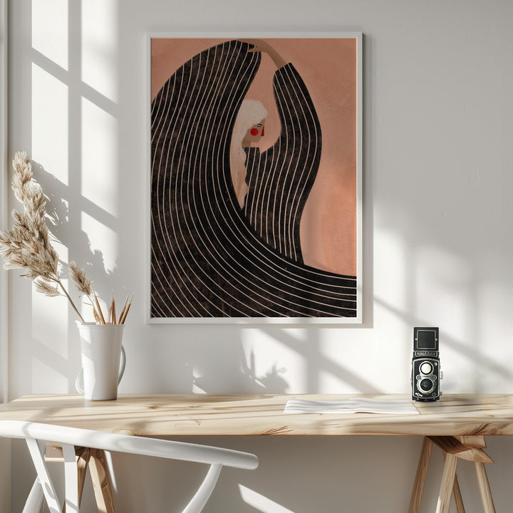 Fine Art Print, The Woman With the Black Dress