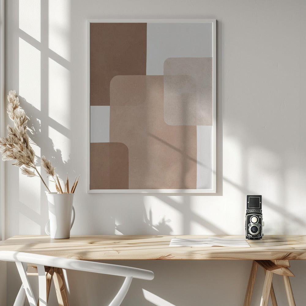 Fine Art Print, Boho watercolor strokes 3