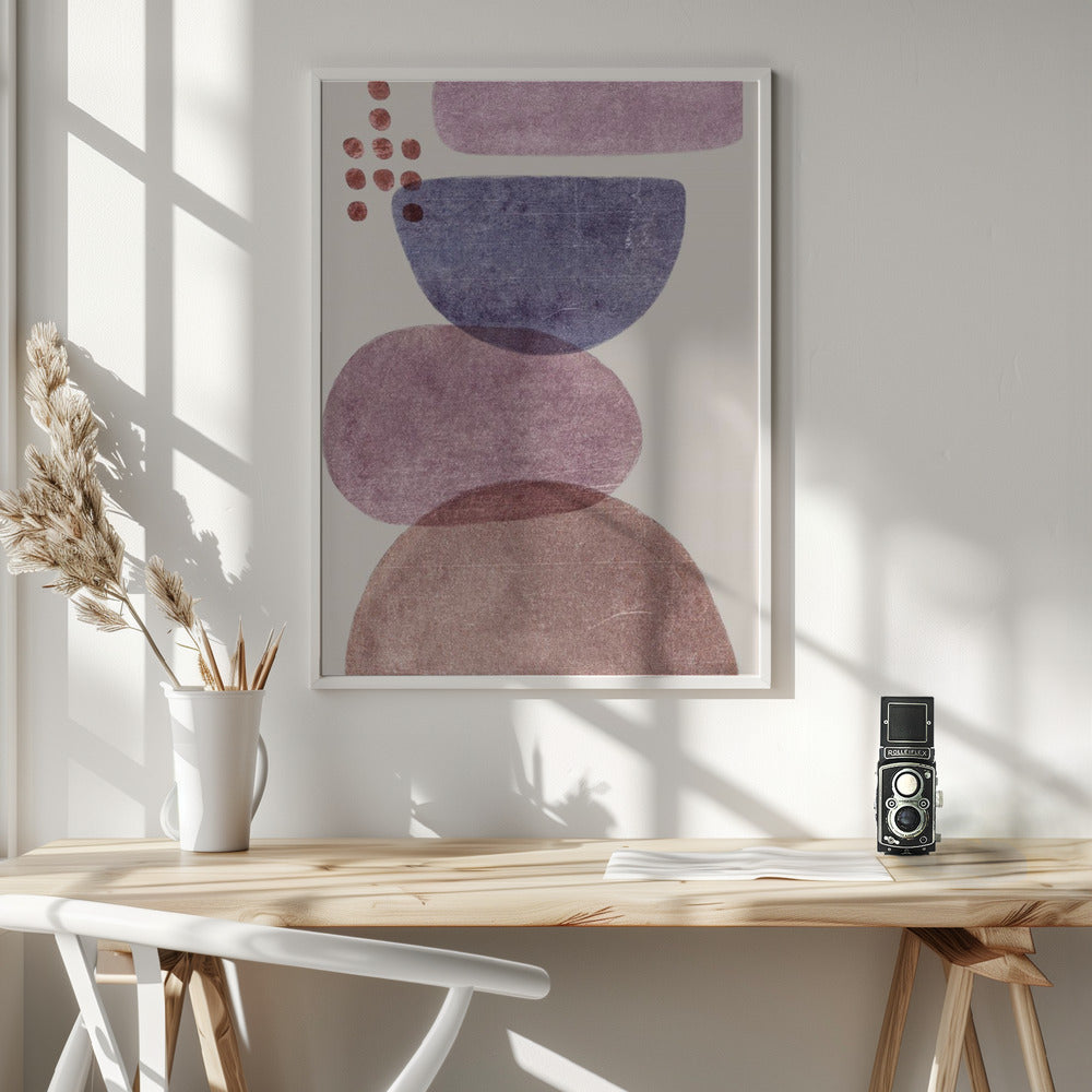 Fine Art Print, Modern Shape Stones
