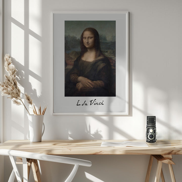Fine Art Print, Mona Lisa Del Giocondo Signature (1503–1506)