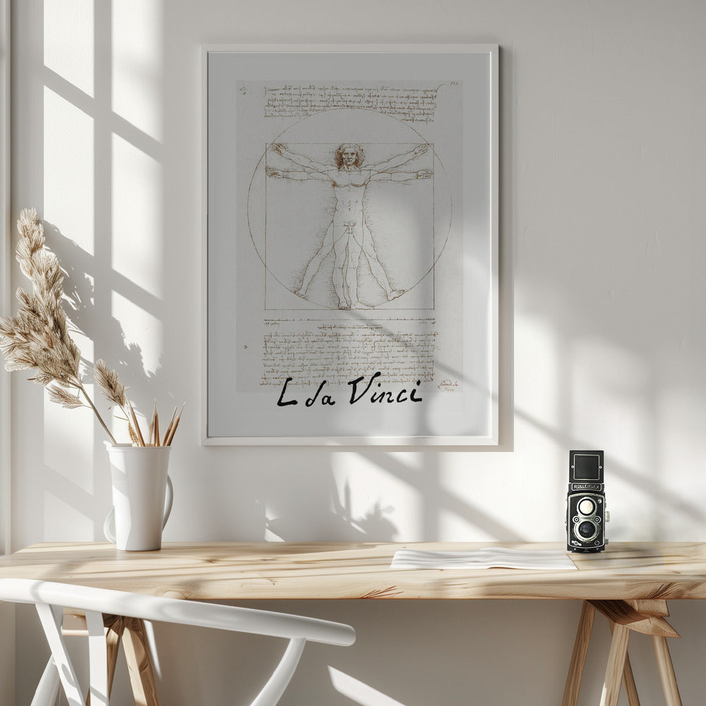 Fine Art Print, Vitruvian Man Signature