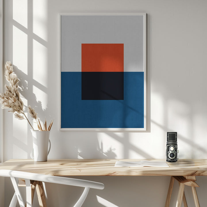 Fine Art Print, Blue and red 2