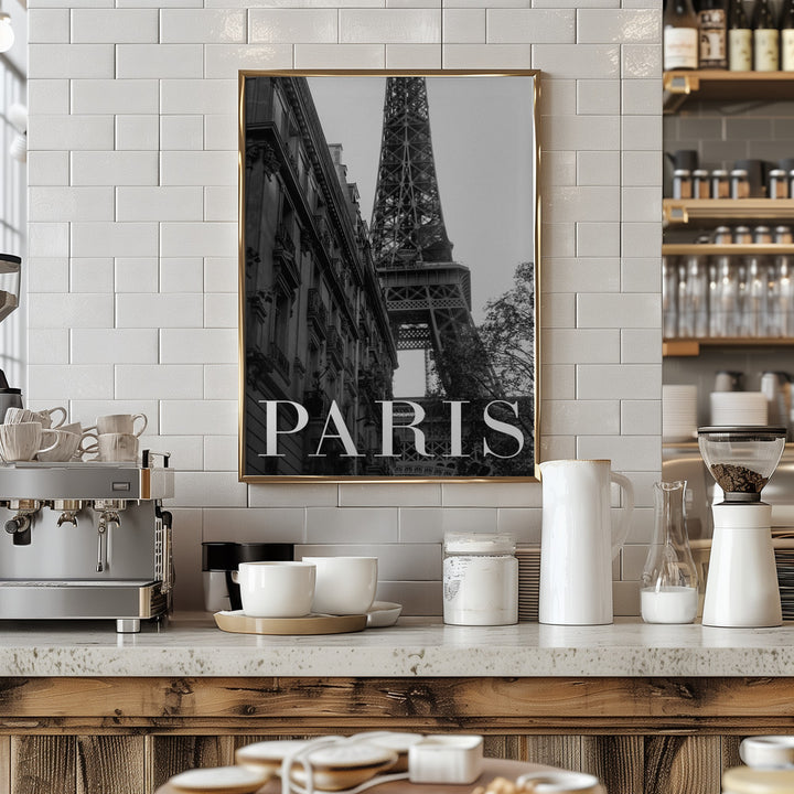 Fine Art Print, Paris Text 1