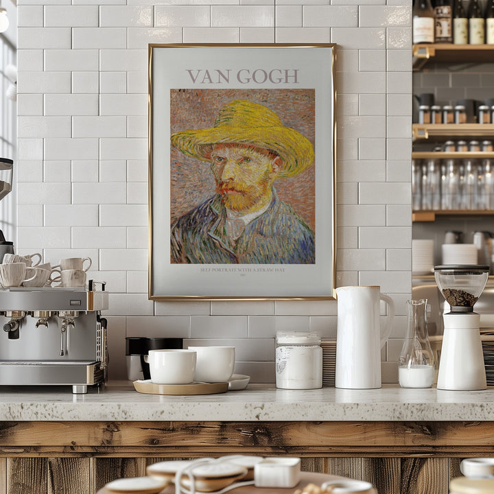 Fine Art Print, Self Portrait With Straw Hat