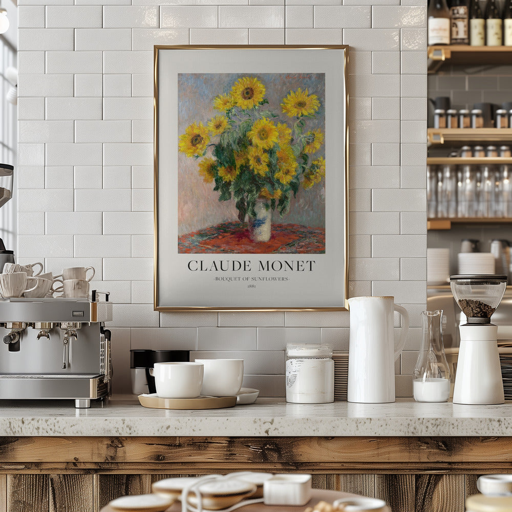 Fine Art Print, Bouquet Of Sunflowers