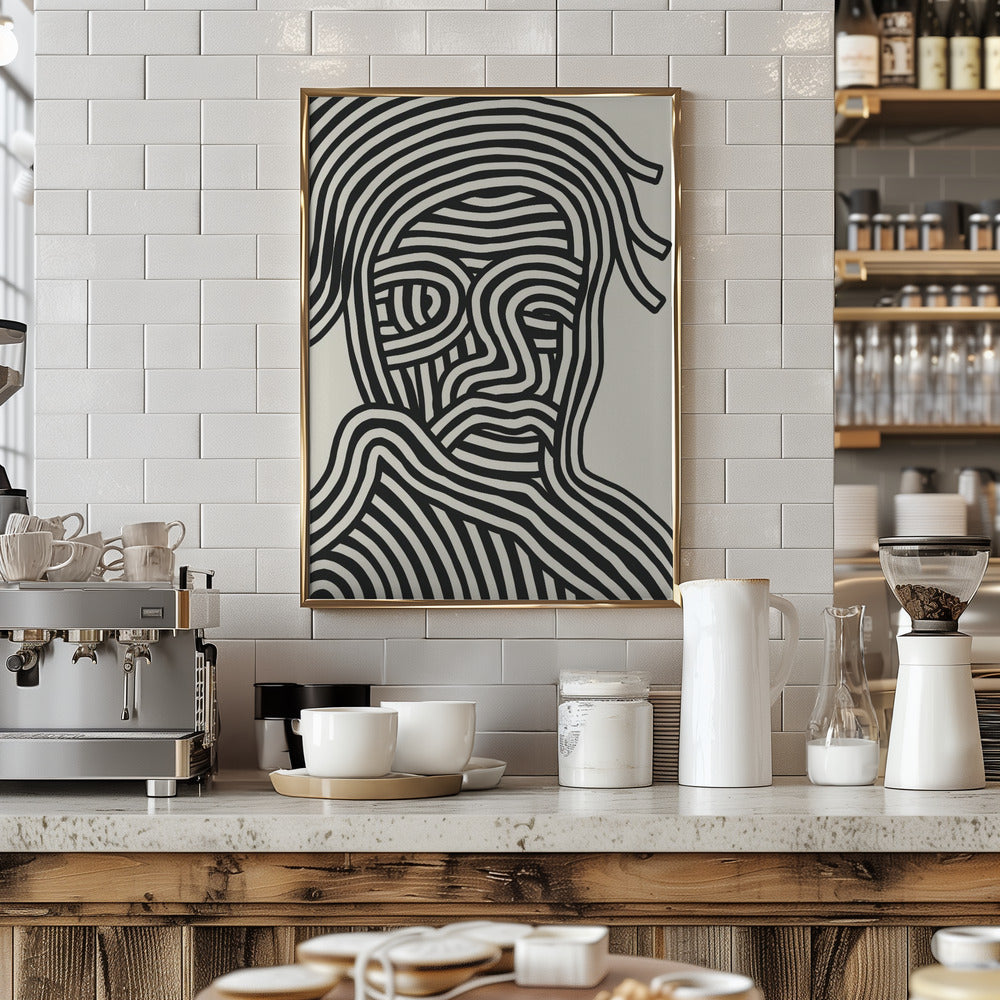 Fine Art Print, Stripe Portrait